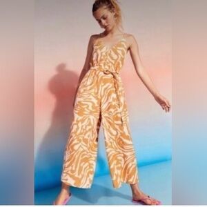 Jessica Simpson Vibrant Orange Jumpsuit